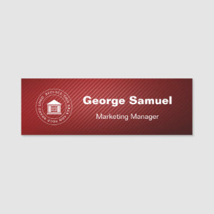 Simple Business Logo Name Designation Tag