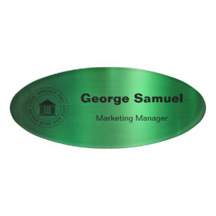 Simple Business Logo Name Designation Tag