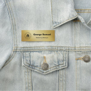 Simple Business Logo Name Designation Tag