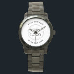 Simple Business Logo Promotional Branded Watch<br><div class="desc">Personalise this stylish watch with your professional business logo. Grow your business and add these items to your promotional materials. Simple,  minimalist and professional. Perfect as a promotional product and gift for all your clients and customers. Easy to customise. Get yours today!</div>