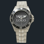 Simple Business Logo Promotional Branded Watch<br><div class="desc">Personalize this stylish watch with your professional business logo. Grow your business and add these items to your promotional materials. Simple,  minimalist and professional. Perfect as a promotional product and gift for all your clients and customers. Easy to customize. Get yours today!</div>