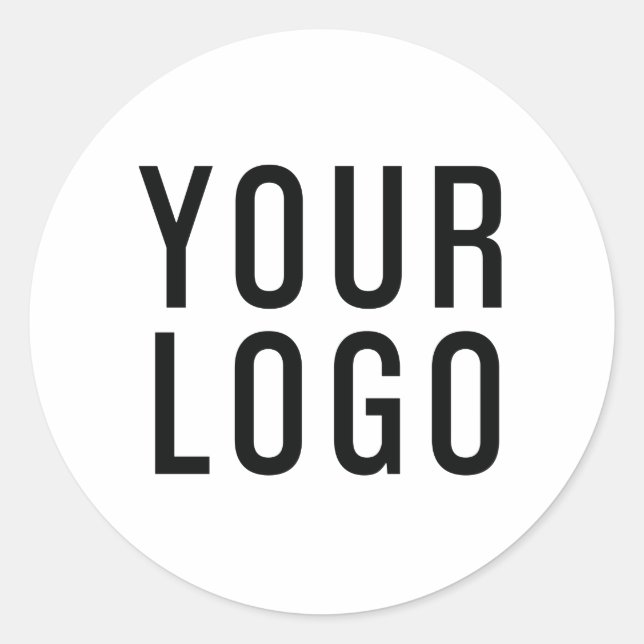 Simple Business Logo Sticker (Front)
