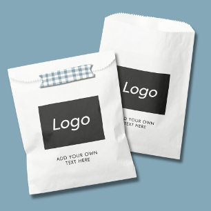 Simple Business Logo Text promotional Favour Bag