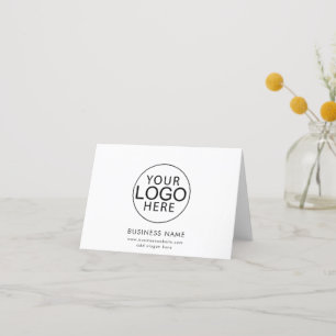 Simple Business Logo Website Modern Clients Thank You Card