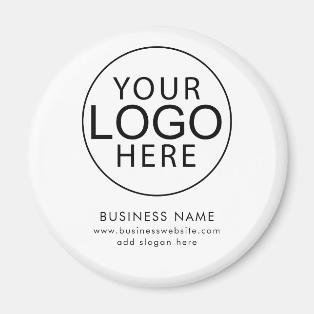 Simple Business Logo Website Modern Magnet (Front)