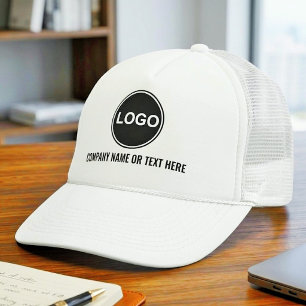 (Simple Business Logo With Text) Promotional  Trucker Hat