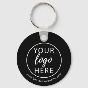 Simple Business Logo with Website Custom Key Ring