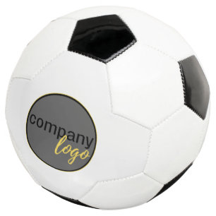 SIMPLE BUSINESS OWN LOGO COMPANY BRANDING WHITE SOCCER BALL