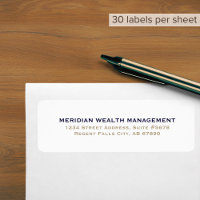 Simple Business Return Address Label