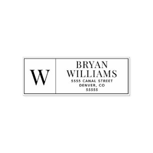 Simple Business Stamp Return Address