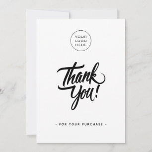 Simple Business Thank You Card - Add Logo