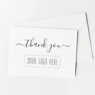 Simple Business Thank You Card - Add Logo