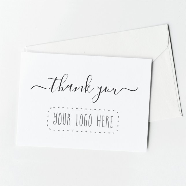 Simple Business Thank You Card - Add Logo (Creator Uploaded)