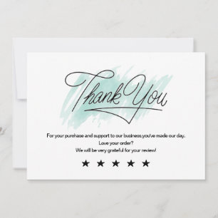 Simple Business Thank You Card , Add Logo