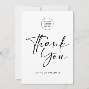 Simple Business Thank You Card - Add Logo
