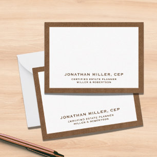 Simple Business Typographic Card