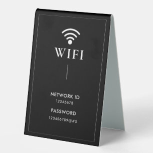 Simple Business  Wifi Password and Network 