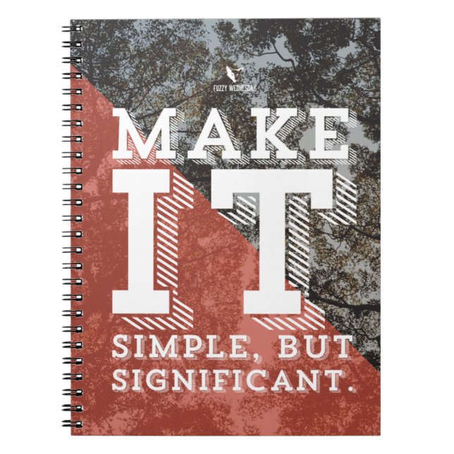 "Simple But Significant" Notebook (Front)