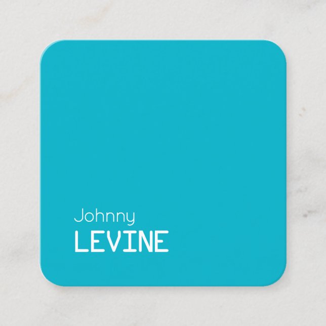 Simple button app icon shape square business card (Front)
