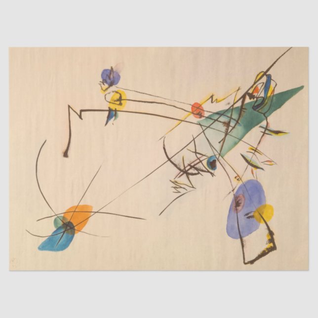 Simple by Wassily Kandinsky Tissue Paper (Front)