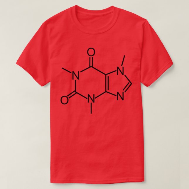 Simple Caffeine Structure 1 T-Shirt (Design Front)