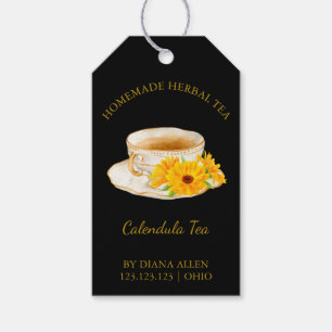 Simple Calendula Tea Hang Tag 