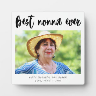 Simple Calligraphy Best Nonna Ever Mother’s Day Plaque
