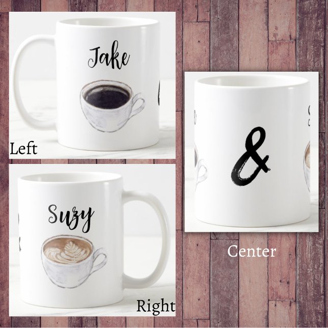 Simple Calligraphy Couple Coffee Lover Mug (Creator Uploaded)