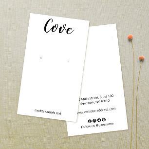 Simple Calligraphy Font  Earring Jewellery