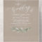 Simple calligraphy kraft rustic greenery wedding 
