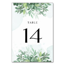 Simple calligraphy rustic greenery