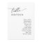 Simple Calligraphy Rustic Seat Plan Table Cards