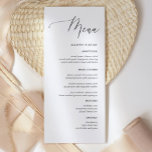 Simple Calligraphy Rustic Wedding Menus<br><div class="desc">Simple Calligraphy Rustic Wedding Menus Wedding Menus,  Rustic Wedding Menu,  Floral Wedidng Menu,  Wedding Table Menu</div>