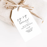Simple Calligraphy Sip Sip Hooray Bridal Shower  Gift Tags<br><div class="desc">These simple calligraphy sip sip hooray bridal shower gift tags are perfect for a rustic wedding shower. The simple and elegant design features classic and fancy script typography in black and white.</div>