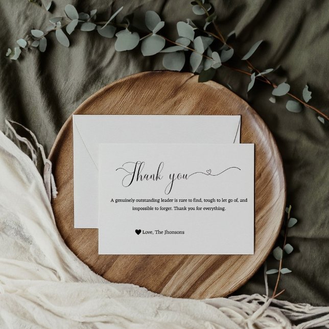 Simple Calligraphy thank you appreciation card (Creator Uploaded)
