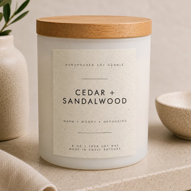 Simple Candle Branding Small Business Label (Creator Uploaded)