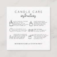 Simple Candle Care Safety Instructions Business