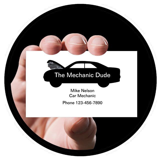 Simple Car Mechanic Business Card (Creator Uploaded)