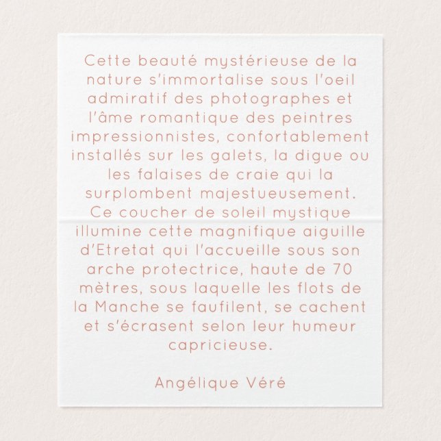 Simple card (Inside Unfolded)