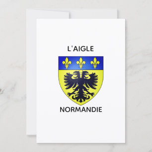 Simple Card - Coat of Arms of L'Aigle - Normandy