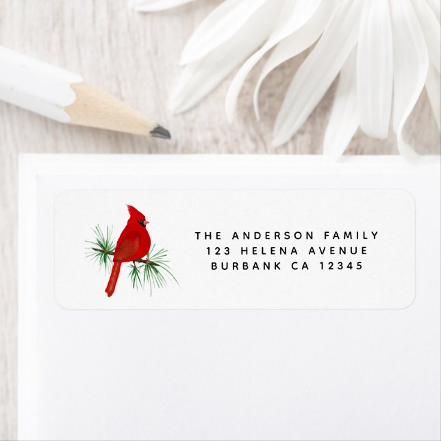 Simple Cardinal Return Address   Label (Insitu)