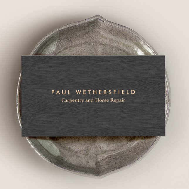 Simple Carpentry and Maintenance Business Card (Creator Uploaded)