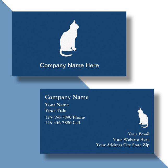 Simple Cat Business Cards (Creator Uploaded)