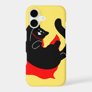 Simple Cat Happy Red Cape Superman