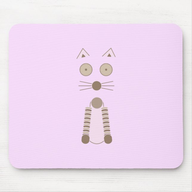Simple Cat Mouse Pad (Front)