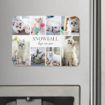 Simple Cat Pet Photo Collage Magnet<br><div class="desc">Personalised "Best Cat Ever" Large Photo Magnet. This simple and elegant photo magnet is a sweet way to showcase cherished memories of your beloved cat. The design features space for a favourite photo, with room for their name on the first line and "Best Cat Ever" on the second line in...</div>
