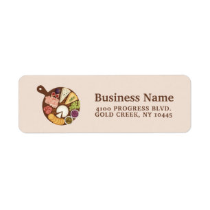 Simple Catering Packaging Label Scan the QR code Return Address Label
