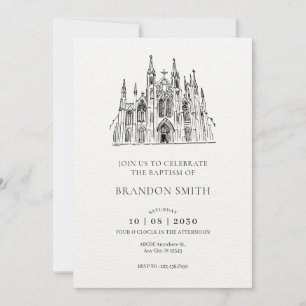 Simple Cathedral Invitation
