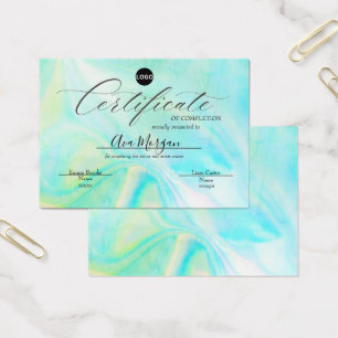 Simple Certificate Template – Holographic Effect