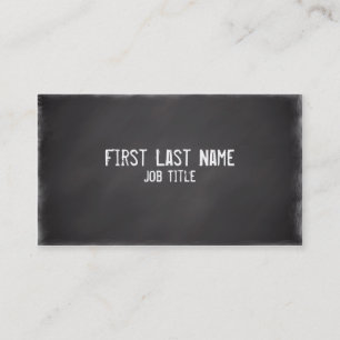 Simple chalkboard custom business cards